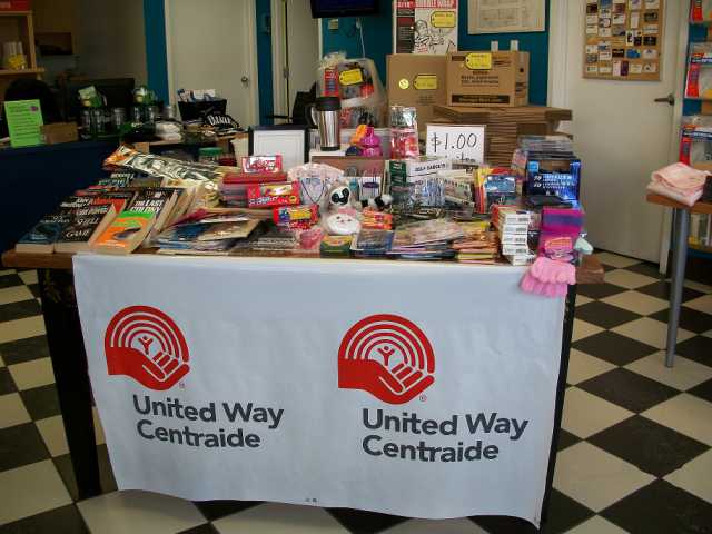 Charity goody table