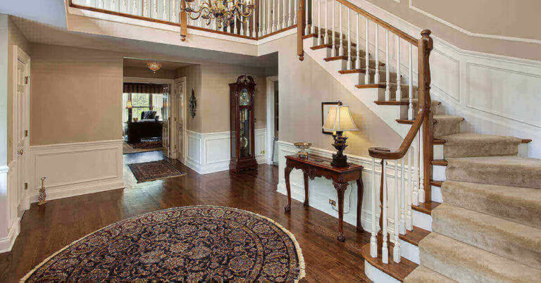 Interior of a house with classic decor