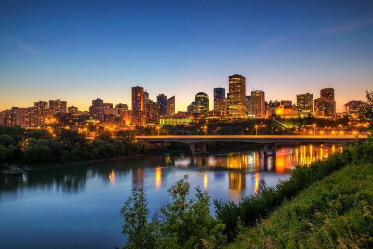 Edmonton city skyline