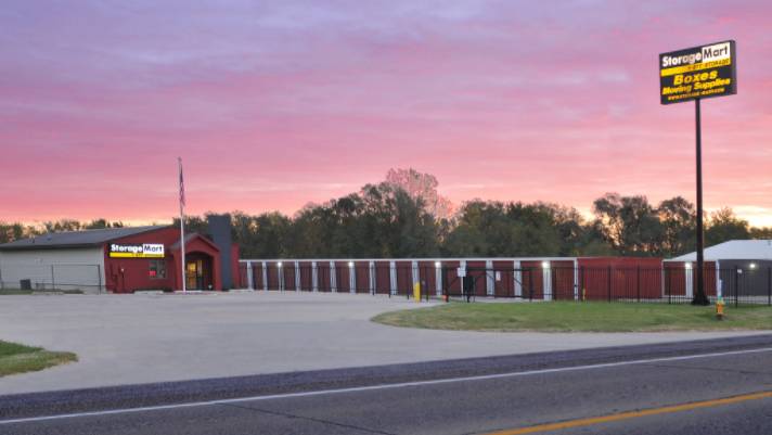 Des Moines StorageMart at sunset