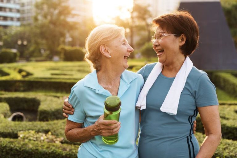 Two women enjoying time together