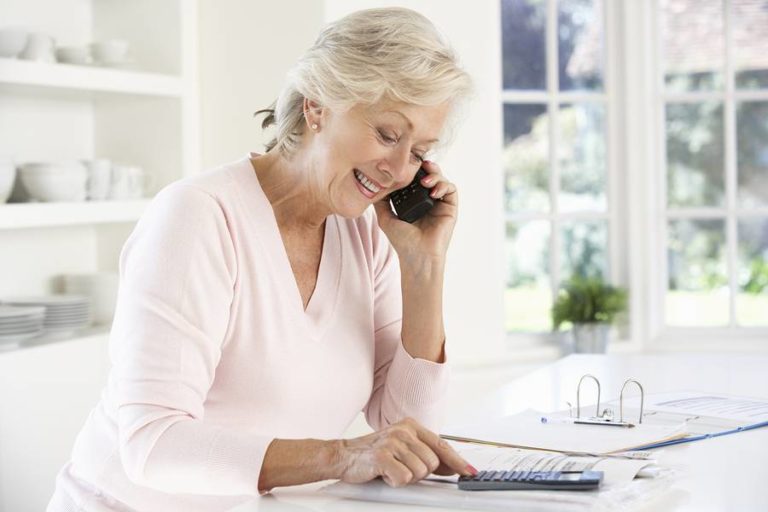 Lady talking on the phone