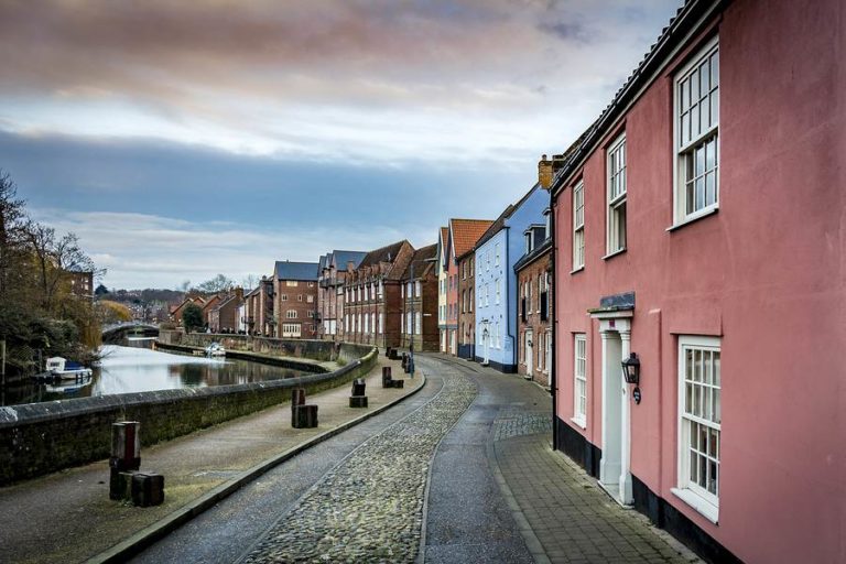 Norwich riverside town