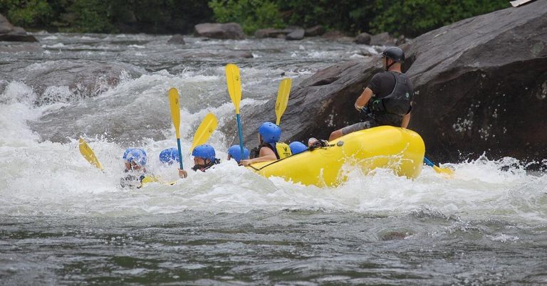 A white-water rafting trip in Banff National Park