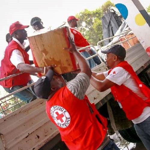 Red Cross volunteers