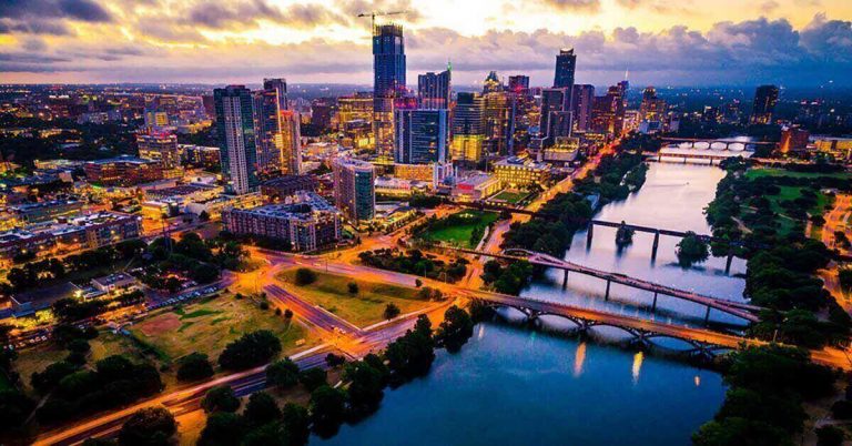 The skyline of Austin