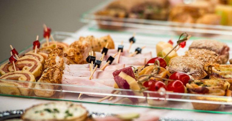 Tray of yummy finger food