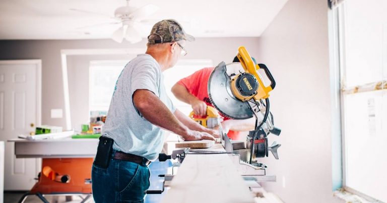 two contractors working on a home