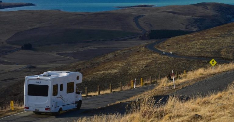 An RV on the open road