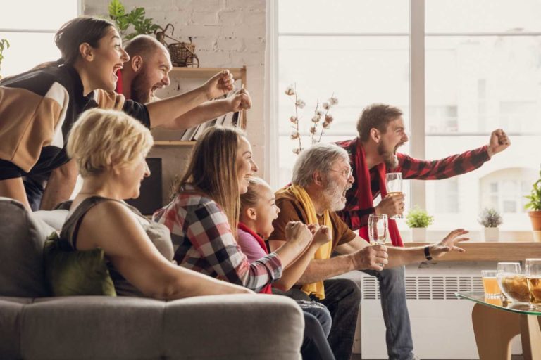 Family getting into the game