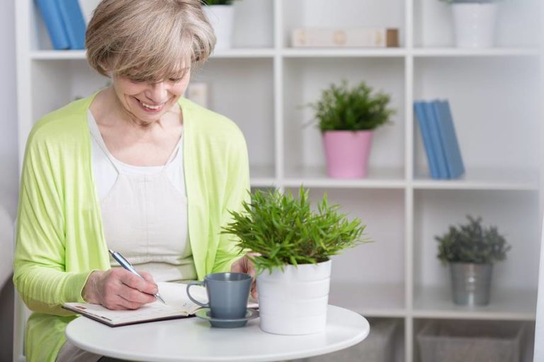 Lady taking notes