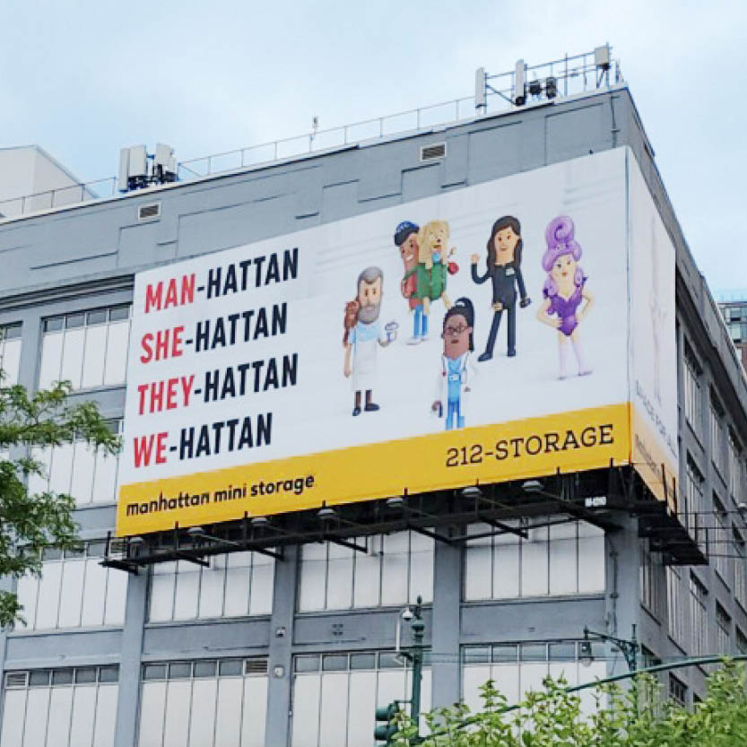 Manhattan Mini Storage Summer 2022 Billboards