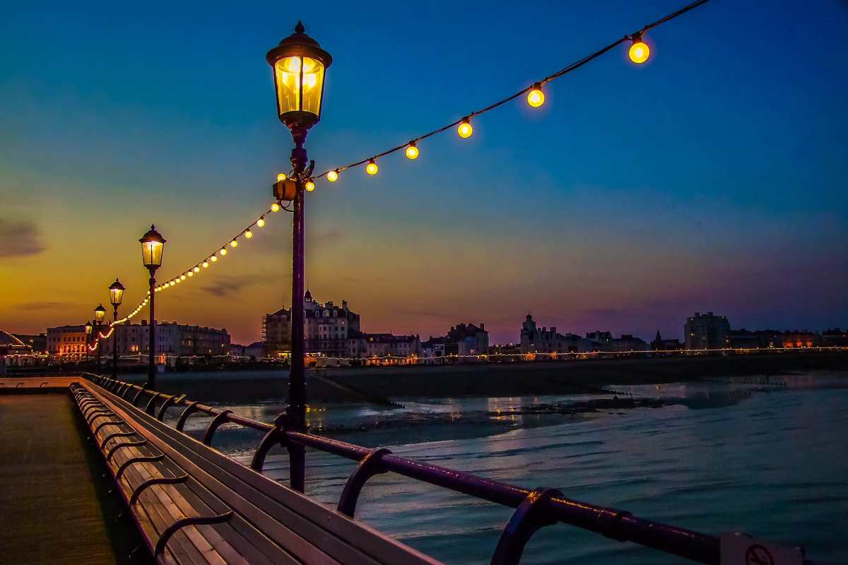 Brighton Pier at sundown